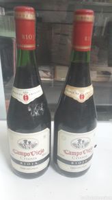 Collection of wines and liquors: Campo Viejo Crianza 1985 y 1987 Rioja Logroño